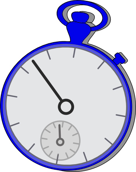 Stop Watch Blue Clip Art at Clker.com - vector clip art online, royalty