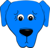 Blue Worried Clip Art