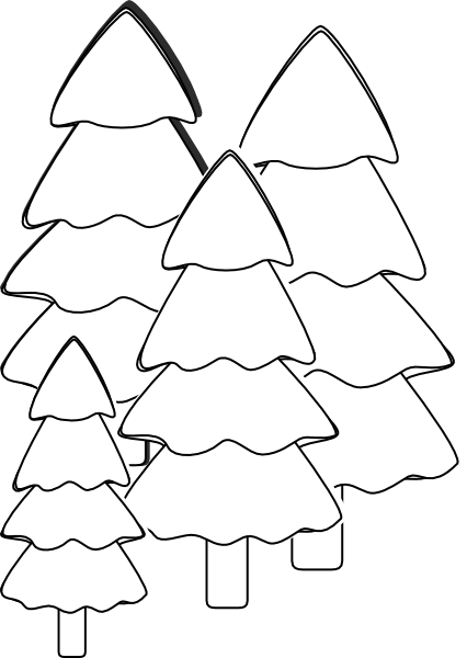 clip art free tree outline - photo #25