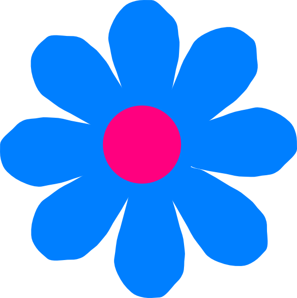 blue flower clipart - photo #19