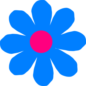 Blue Flower Clip Art at Clker.com - vector clip art online, royalty