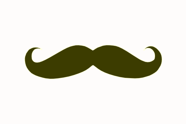 green mustache clip art - photo #6