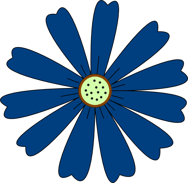 blue flower clipart - photo #30