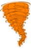 Orange Tornado Clip Art
