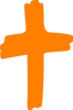 Orange Cross Clip Art