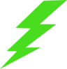 Green Lighting Bolt Clip Art