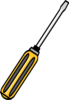 Simple Screwdriver Clip Art