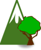 Forested Moutain Clip Art