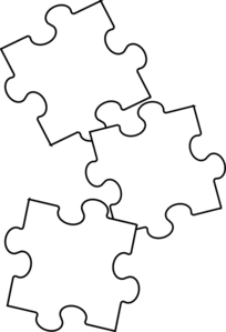 Black White Puzzle Piece Clip Art At Clker Com Vector Clip Art Online Royalty Free Public Domain