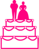 Pink Wedding Cake Clip Art