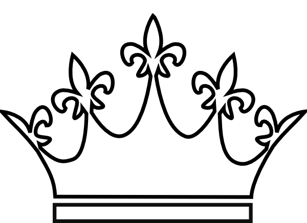 queen clipart black and white - photo #16