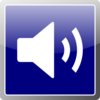 Blue Audio Icon Clip Art