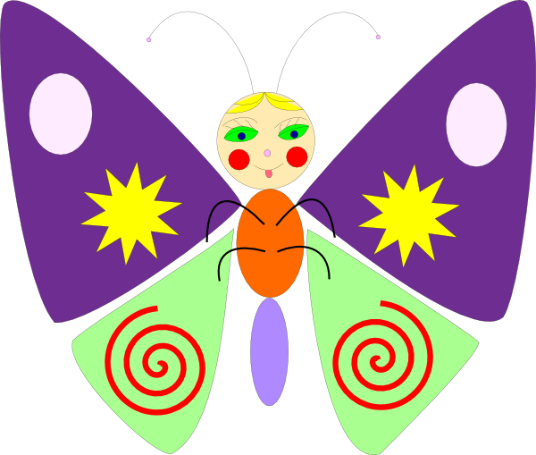 free cute butterfly clip art - photo #43