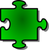 Green Puzzle Piece Clip Art