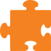 Orange Jigsaw Piece Clip Art