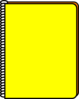 Notebook Yellow Clip Art