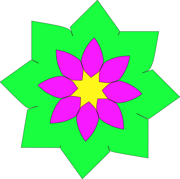 free flower shape clip art - photo #2