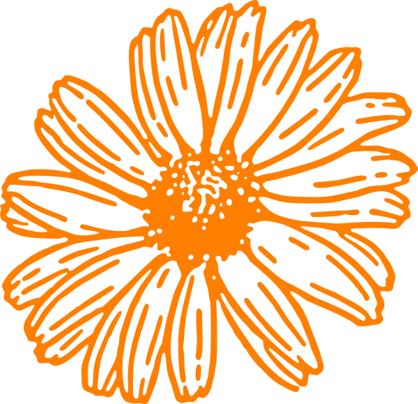 Mustard Color Daisy Clip Art At Clker Com Vector Clip Art Online Royalty Free Public Domain