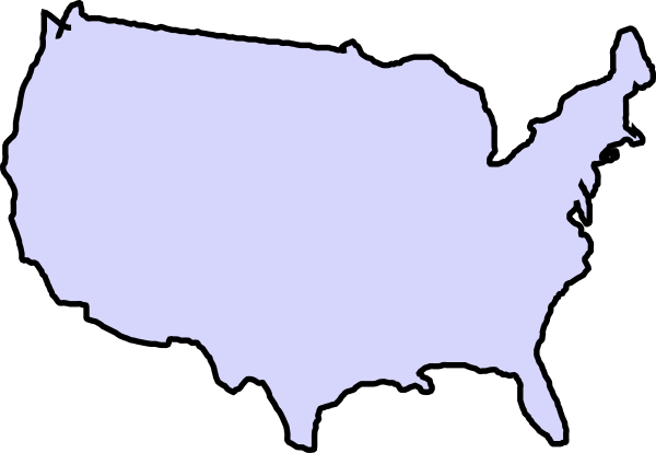 clipart of united states map outline - photo #5