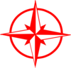 Red Compass Final Clip Art