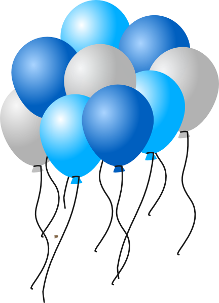 clip art blue balloons - photo #46