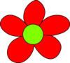 Red Flower Clip Art