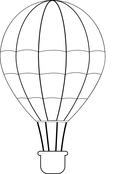 clipart balloons black and white - photo #42