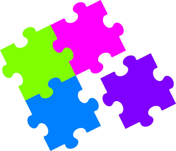 Jigsaw Puzzle Color Clip Art at Clker.com - vector clip art online