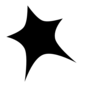 Black Star White Outline Clip Art