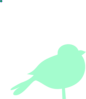 Mint Bird Clip Art