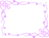 Leafy Frame Purple Clip Art