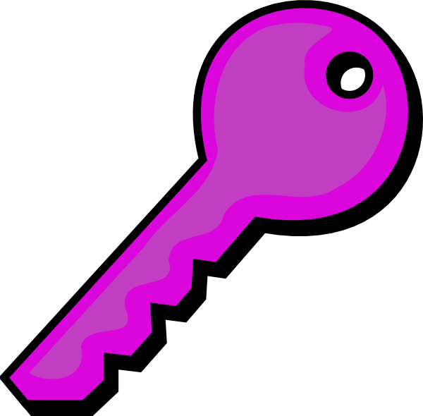 Purple Key Clip Art at  - vector clip art online, royalty free &  public domain