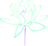 Purple Mint Lotus Clip Art