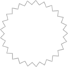 Starburst Outline Clip Art