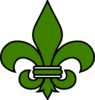 Green Fleur De Lis Clip Art