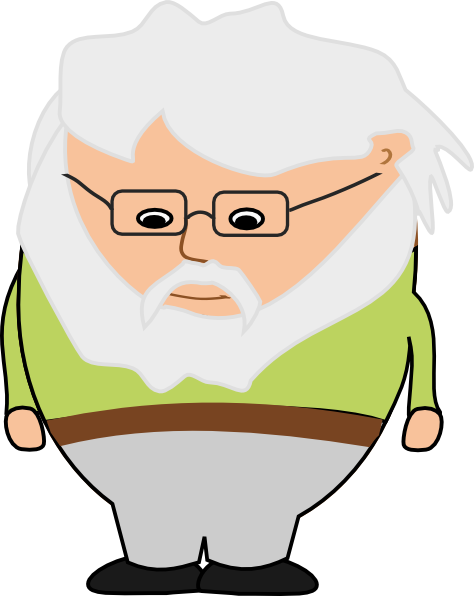 clipart old man