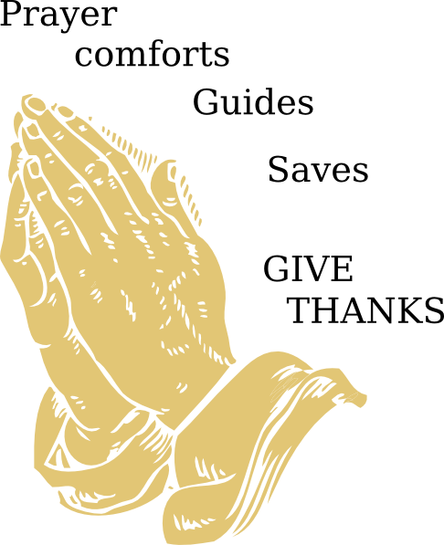 free clipart praying hands black and white - photo #30