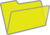 Yellow And Grey Folder Clip Art