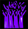 Choir Black And Purple Clip Art