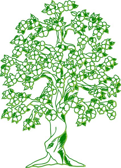 free clip art green tree - photo #37