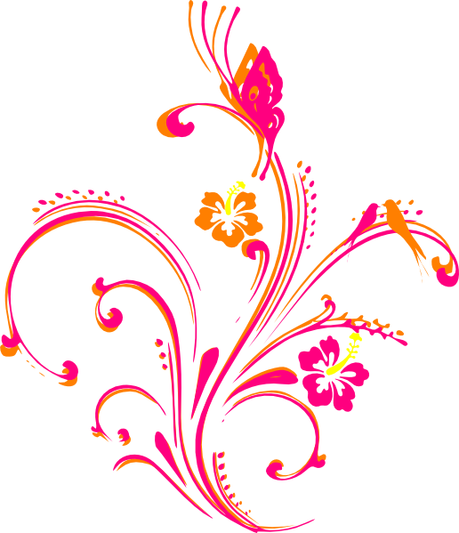clipart flowers and butterflies border - photo #23