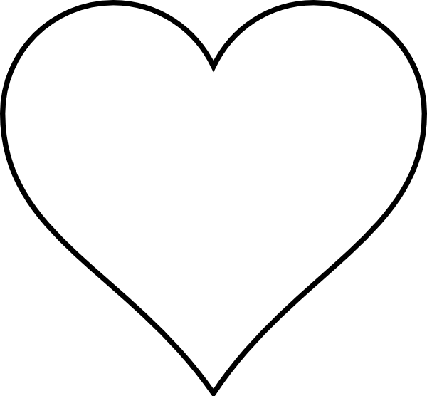 Blank Heart Clip Art at Clker.com - vector clip art online, royalty