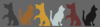 Dogs & Cats Banner Grey Background (#b4b4b4) Clip Art