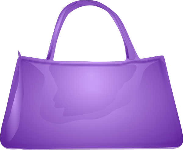 Purple Handbag Clip Art at Clker.com - vector clip art online, royalty