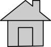 Gray House Icon Clip Art