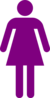 Purple Woman Figure Clip Art
