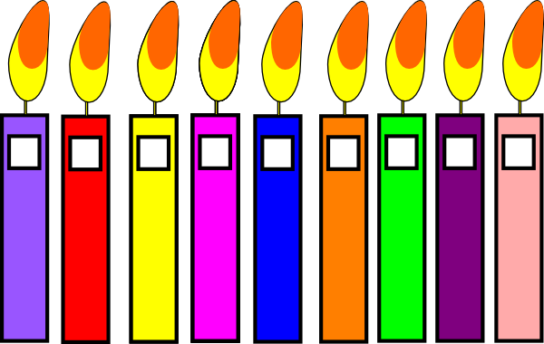 free clipart birthday candles - photo #4