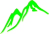 Mountain No Outline Green Clip Art