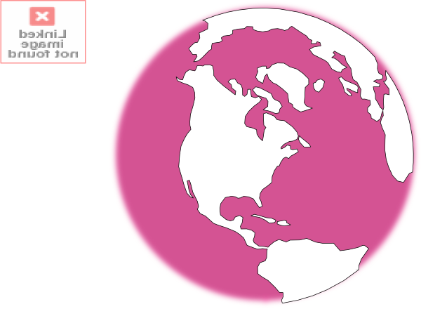 Pink Globe 2 Clip Art at Clker.com - vector clip art online, royalty