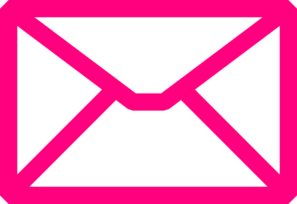pink envelope clip art
